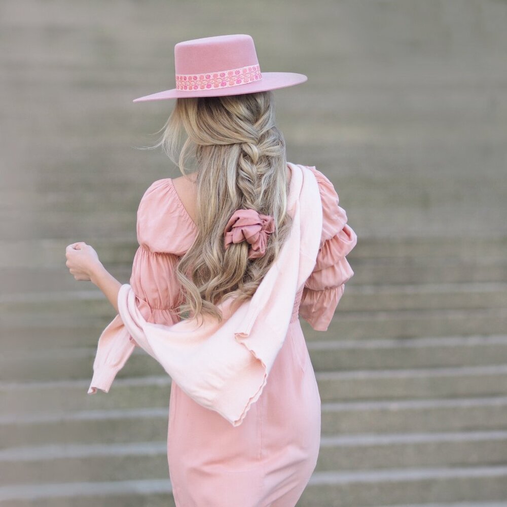 Pink Eggie Midi Dress